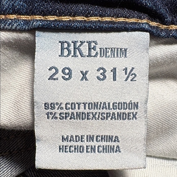 BKE Payton Universal Fit Mid-Rise-Straight Cuffed Jeans size 29x31.5 - Picture 8 of 8